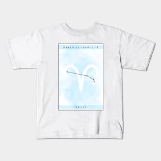 Aries star sign design Kids T-Shirt